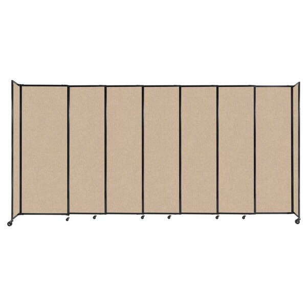 StraightWall Sliding Portable Partition 15'6" x 7'6" Beige Fabric